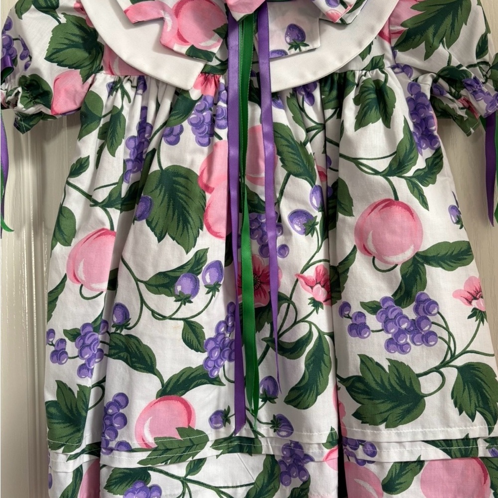 Floral Dress with Pink and Purple Accents